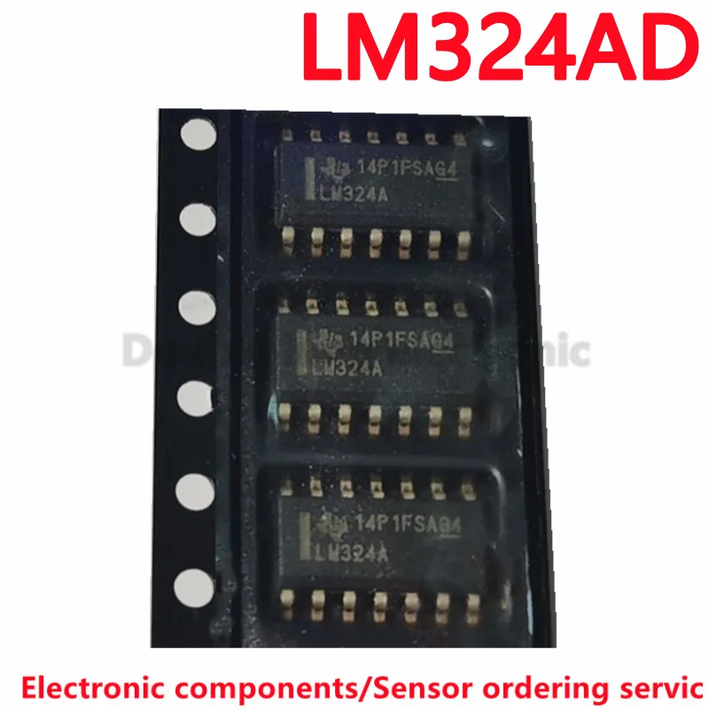 100PCS/LOT New and original LM324ADRG4 LM324AD LM324A LM324 SOP14 QUADRUPLE OPERATIONAL AMPLIFIERS