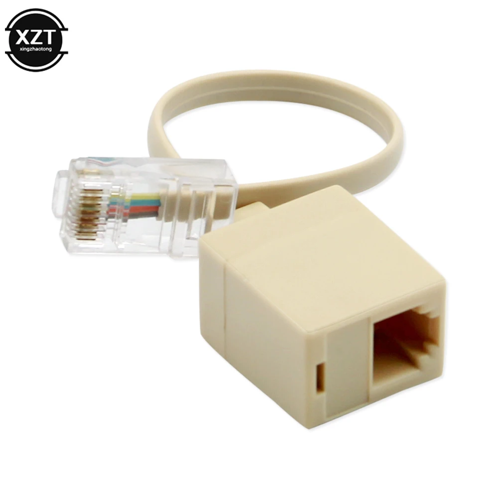 Адаптер 8P4C / RJ45 RJ11 6P4C к гнезду M / F телефонный Ethernet 1 шт.