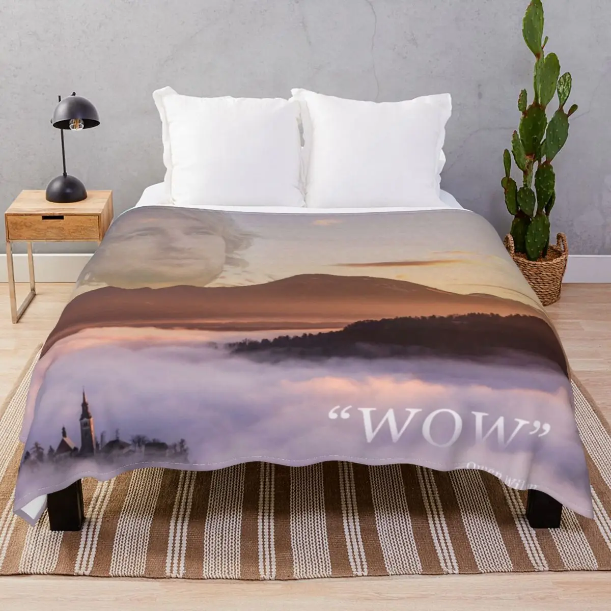 

WOW Owen Wilson Blankets Fleece Winter Super Warm Throw Blanket for Bed Sofa Camp Cinema
