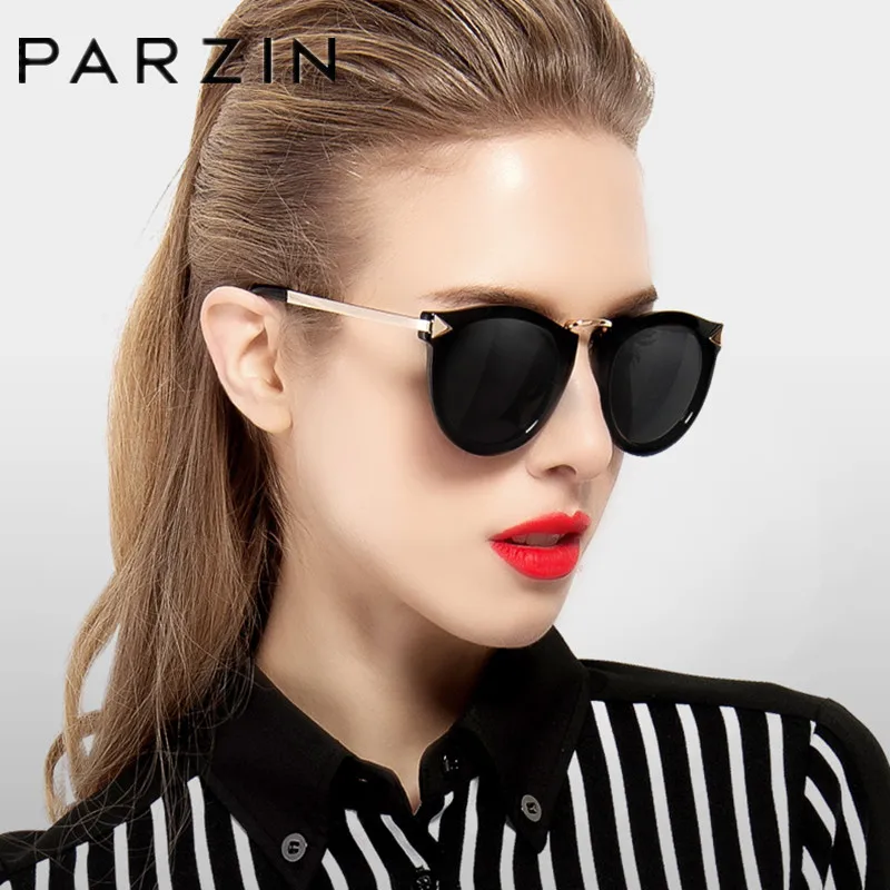 

PARZIN Sunglasses Women Vintage Polarized Cat Eye Sun Glasses For Female Retro Arrow Design Ladies Shades UV 400 9231