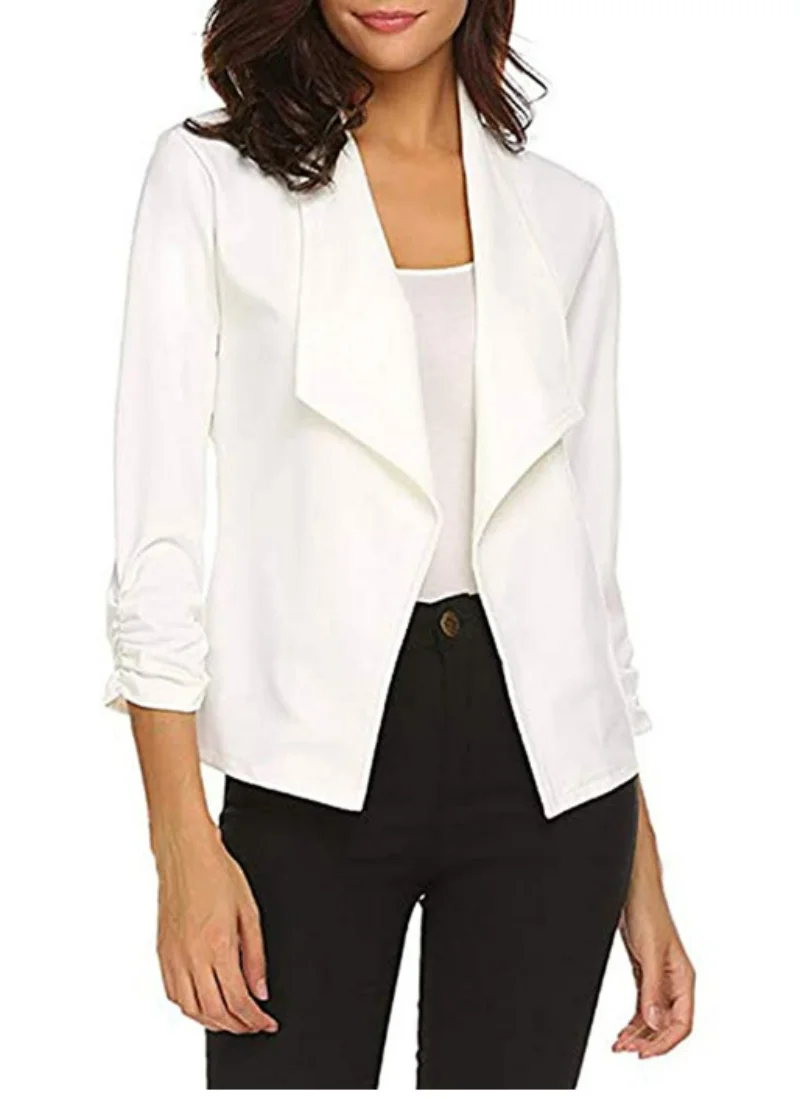 Blazer for Women 2023 Solid Color Long Sleeve Women Blazer Slim Fashion Blazer Women Coat