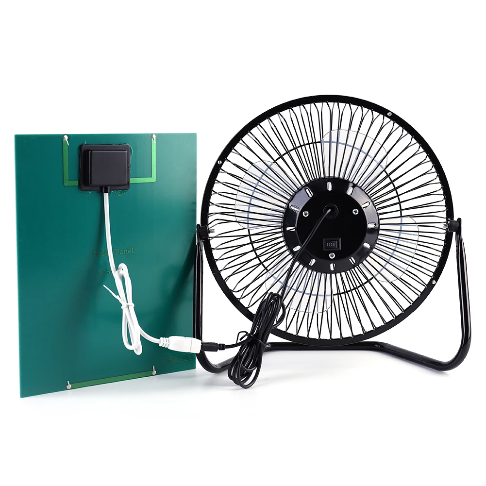 

Solar Exhaust LED Light Desktop Cooling Fan with Tripod 8 Inches Tent Floor Fans Light Hiking Torch Lights Outdoor