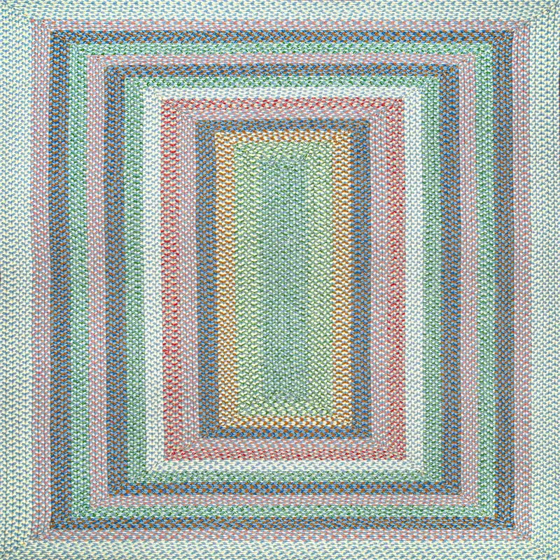 

Classic Braided Indoor/Outdoor Accent Rug, 3' x 5', Pink Multi