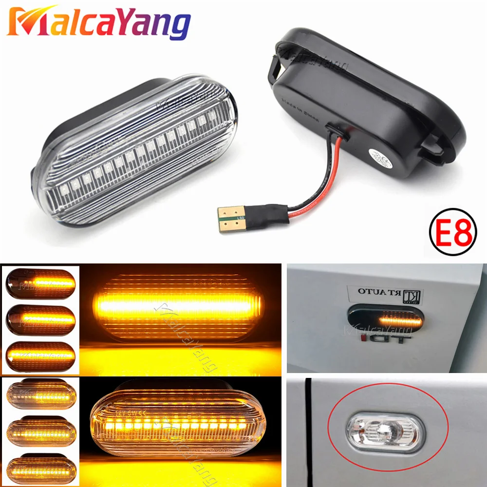 Автомобильный светодиодный динамический боковой маркер поворотный сигнал