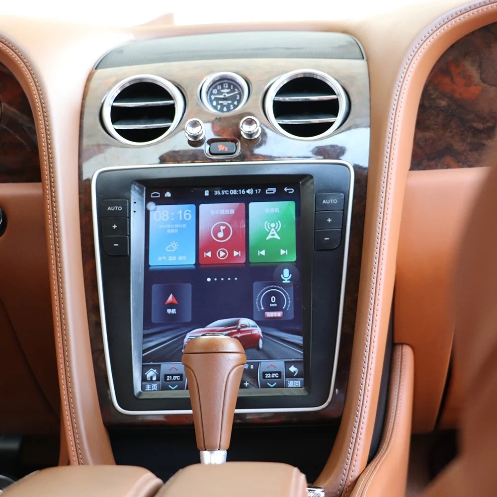 Автомобильный радиоприемник для Bentley Flying Spur Continental 2012-2019 Android 13 Tesla стерео