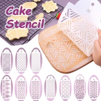 new fondant cake stencil mesh stamps stencils embossing pet spray mold for decorating tool cookies chocolate painting pastry