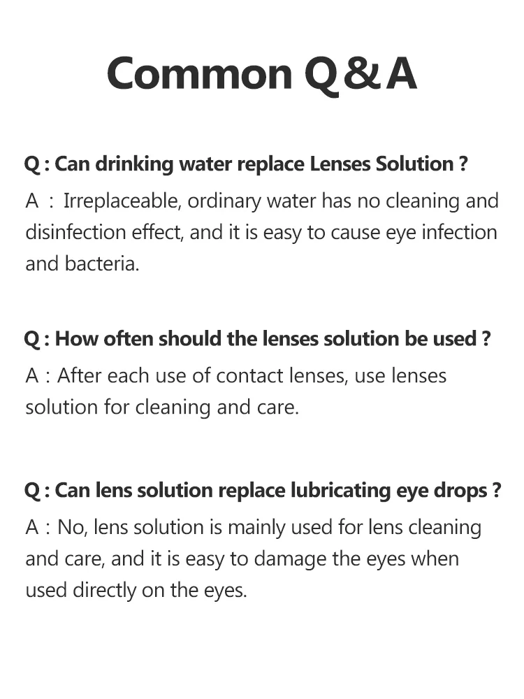 kilala 100ml contact lense solution cleaner liquid lens solution for cleaning and maintenance of contact lenses free global shipping