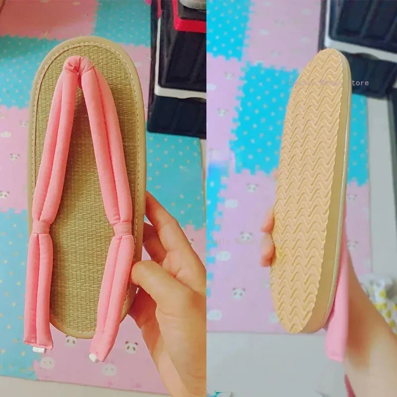 Туфли-кимоно для косплея Kamado tanjiro-nezuko Agatsuma Zenitsu Kanroji Mitsuri Tokitou Muichirou шлепанцы Geta