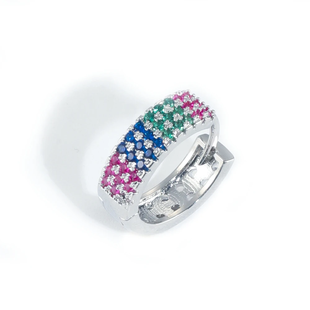 

Coconal Classic Women Copper White Silver Colored Crystal Ear Clip Earring Opening Adjustable Party Gift Jewelry Earrings