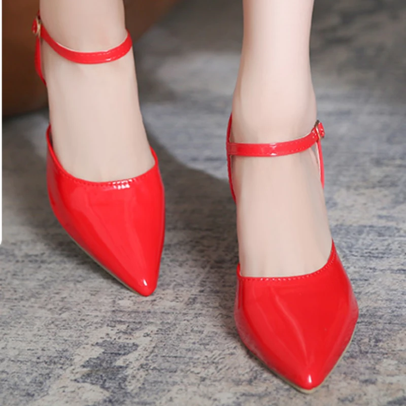 

2023 Brand Ladies Shoes Ankle Buckle Strap Women's Sadals Summer Fashion Party Sandal Woman Extra Stiletto Shoes Female Zapatos