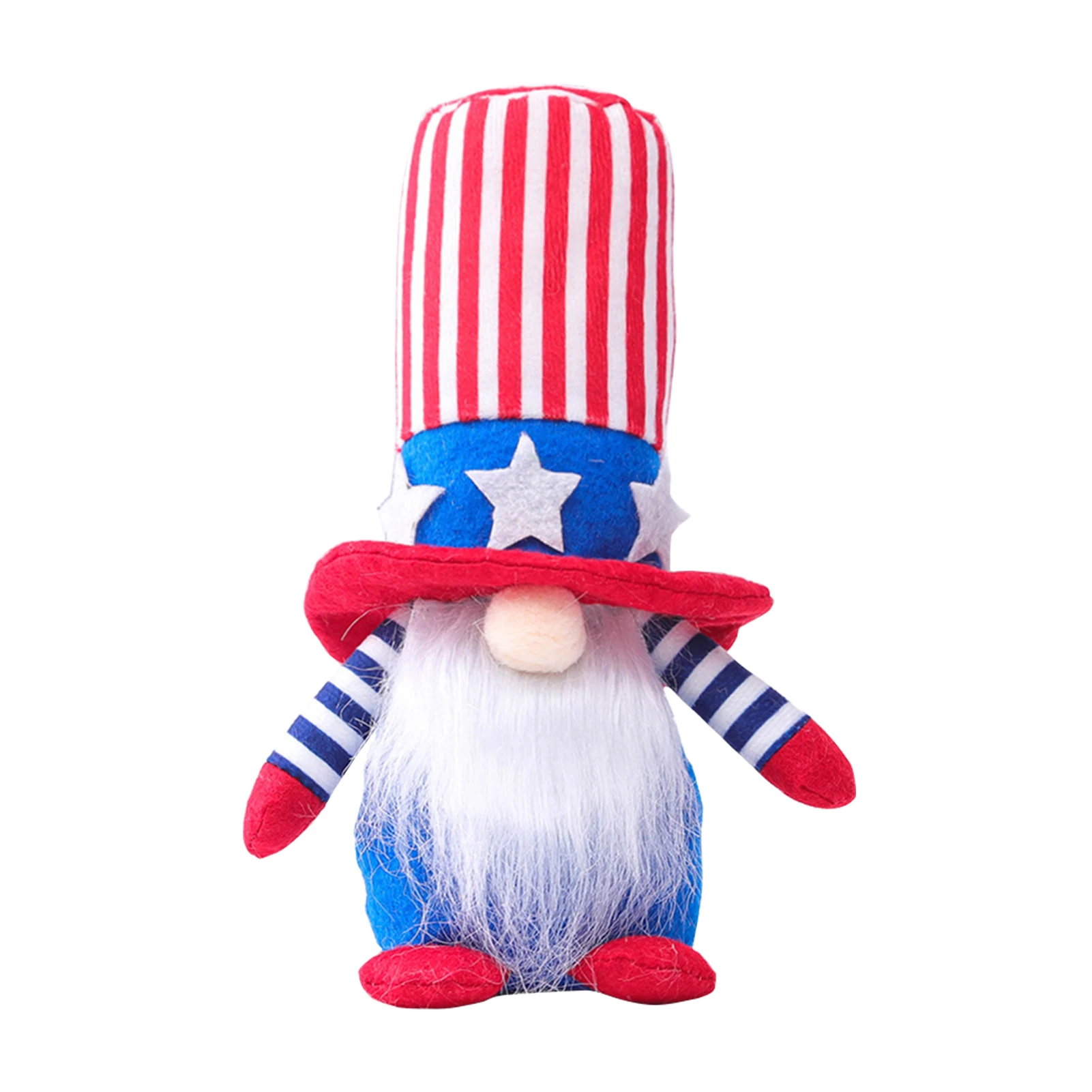 

Милый патриотический Гном на День Независимости ручной работы, комнатный и уличный портативный стоячий мягкий фигурки, детский подарок, пл...