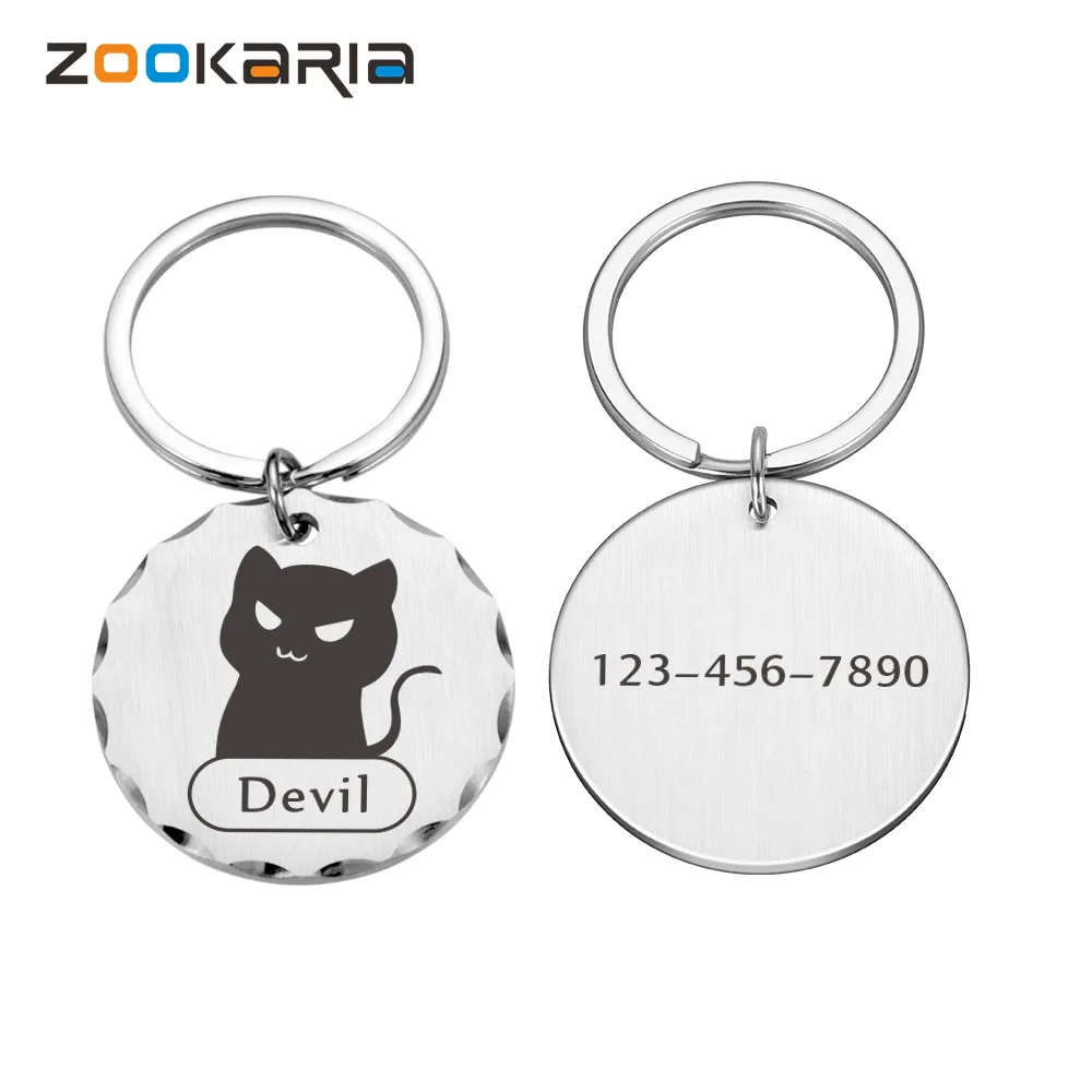 

Wholesale Personalised Funny Pets Dog ID Tag Pet Name Collars Free Engraved Dog Cat ID Tags Collar Cats Dog Accessories Products