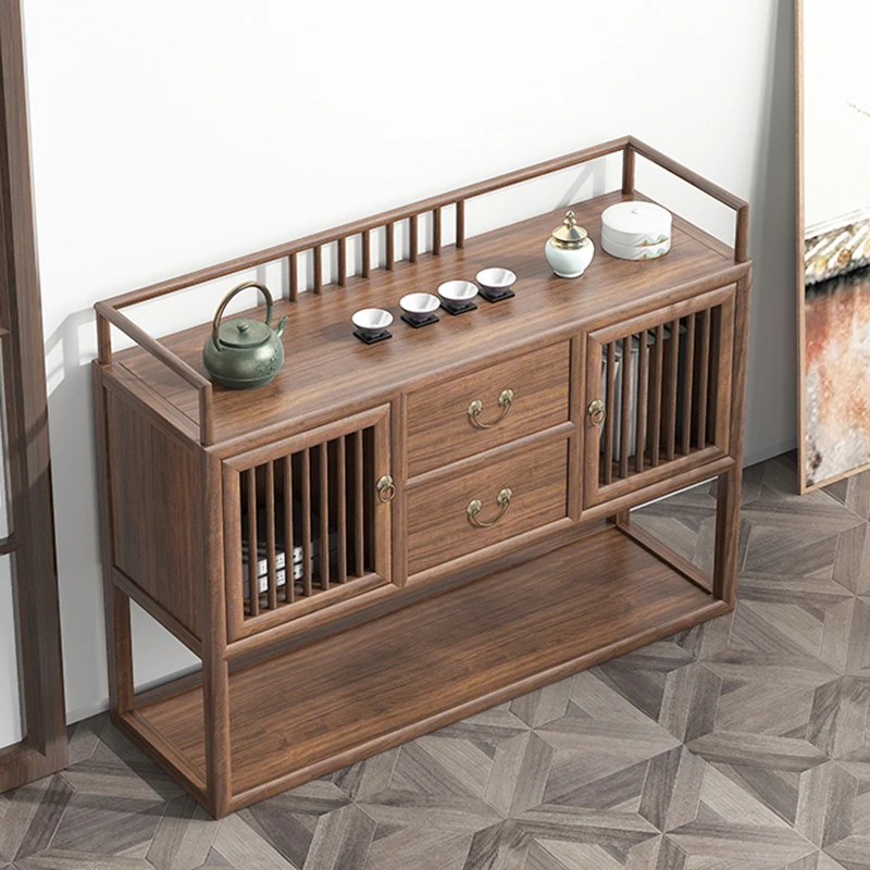 Буфет в деревенском стиле с деревянными выдвижными ящиками дизайнерский