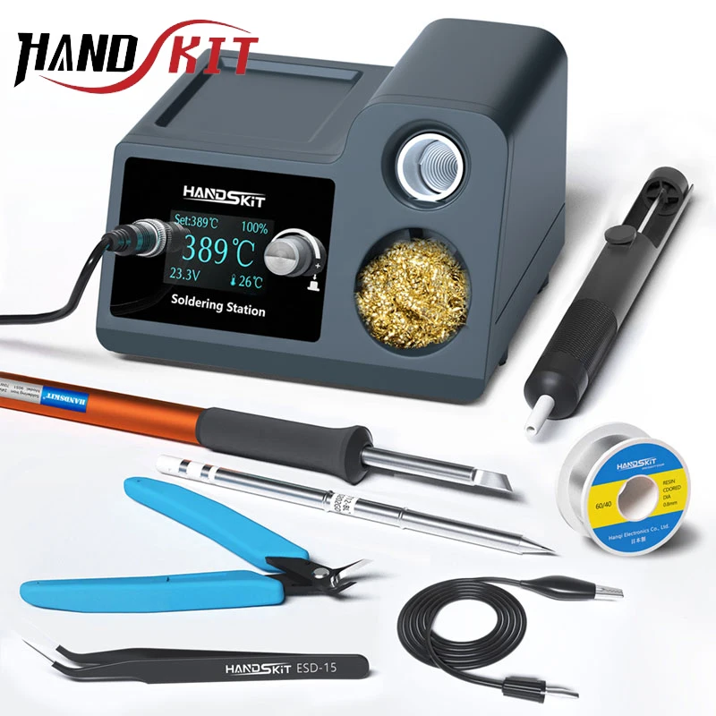 

T12 Soldering Station Set LCD Digital Display Repair 72W Iron Fast Heating Equipment Portable Home Electronics Repair Tools