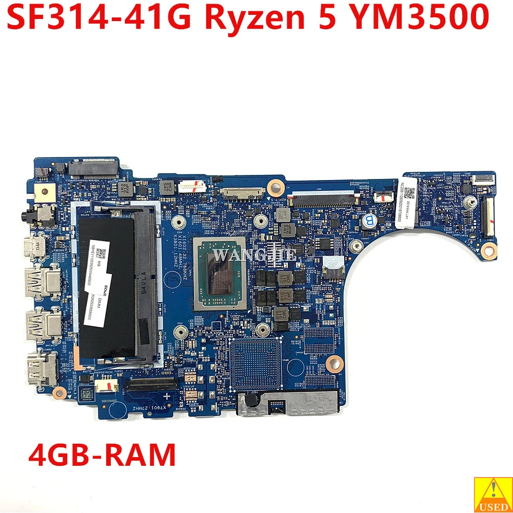 

Используется для материнской платы ноутбука Acer Swift, NBHEY11003 NB.HEY11.003 18848-1 448.0E723.0011 с Ryzen 5 YM3500 4GB-RAM