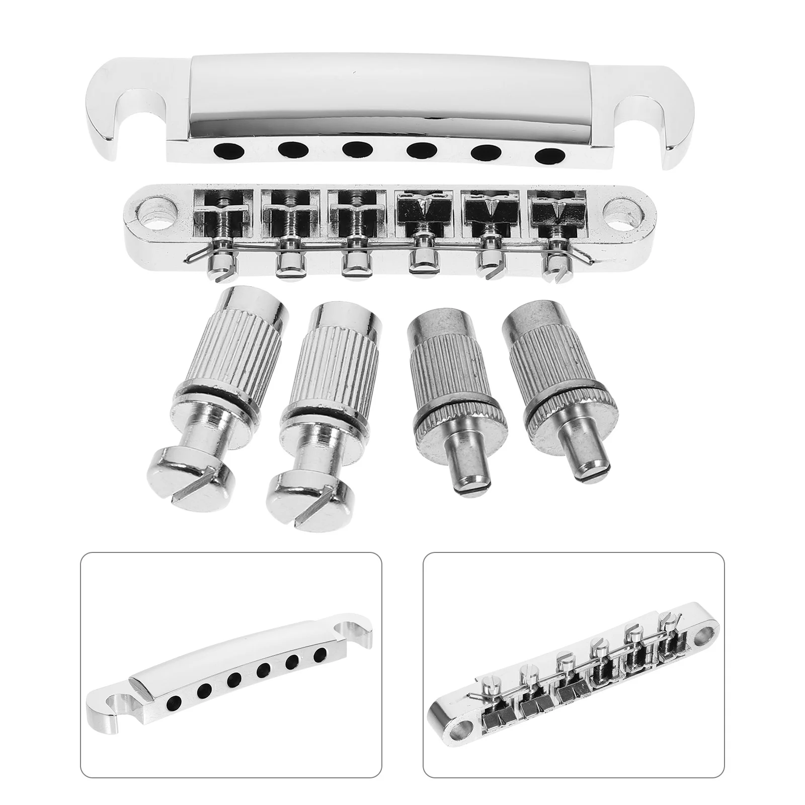 

1 Set Guitar String Bridge 6 Strings Guitar Bridge Guitar Replacement Part Guitar Accessories for Stage Guitar Use Replacement