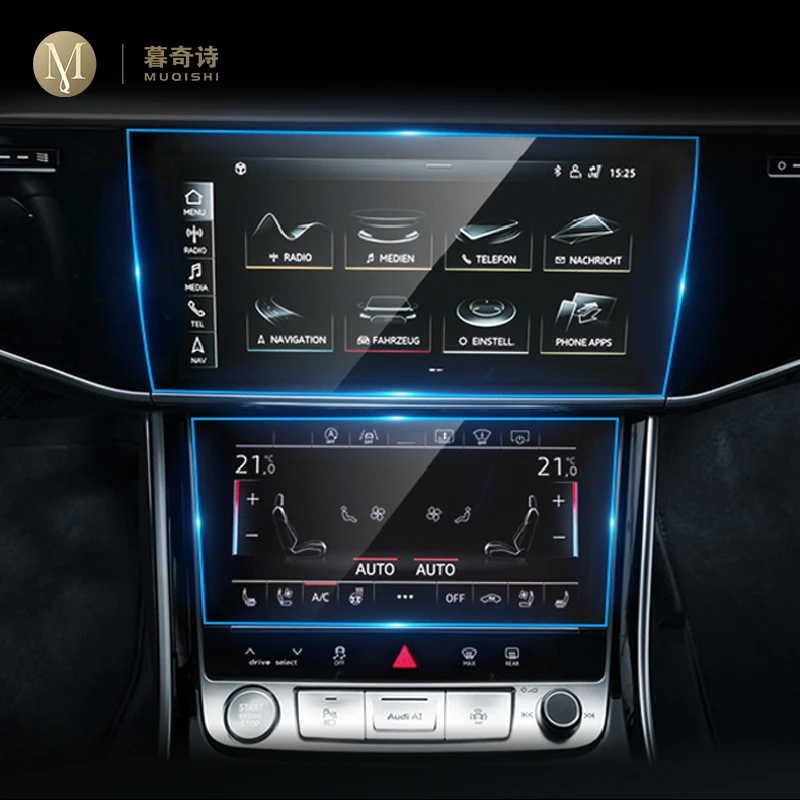 Для Audi A8 S8 2018-2022 Автомобильная GPS-навигационная пленка с ЖК-экраном аксессуары для