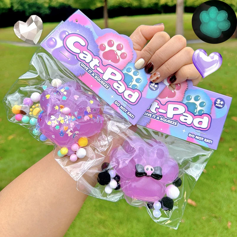 1 шт. светящиеся мягкие липкие игрушки для снятия стресса расслабляющие