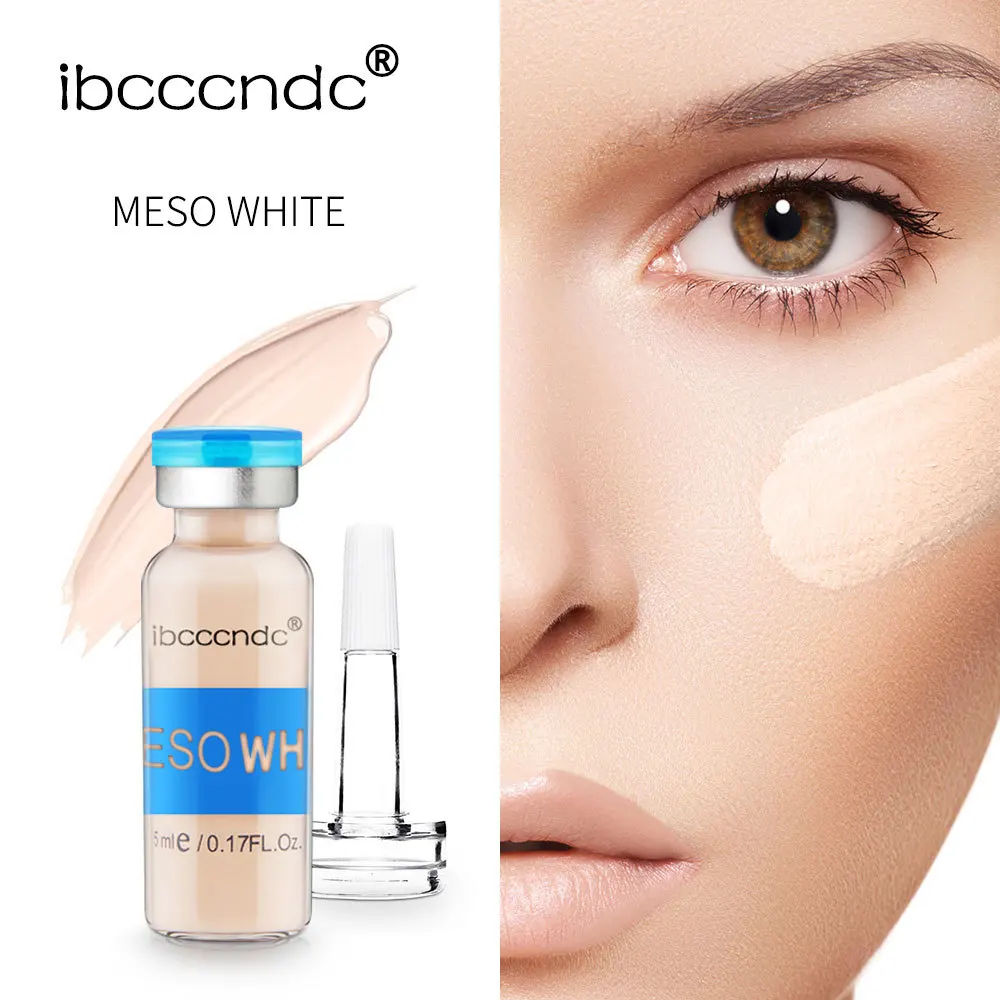 

10Pcs 5ml Semi-permanent Liquid Foundation BB Cream Glow Korean Cosmetics Meso MTS Imported-Into BB Serum Facial Skin Whitening