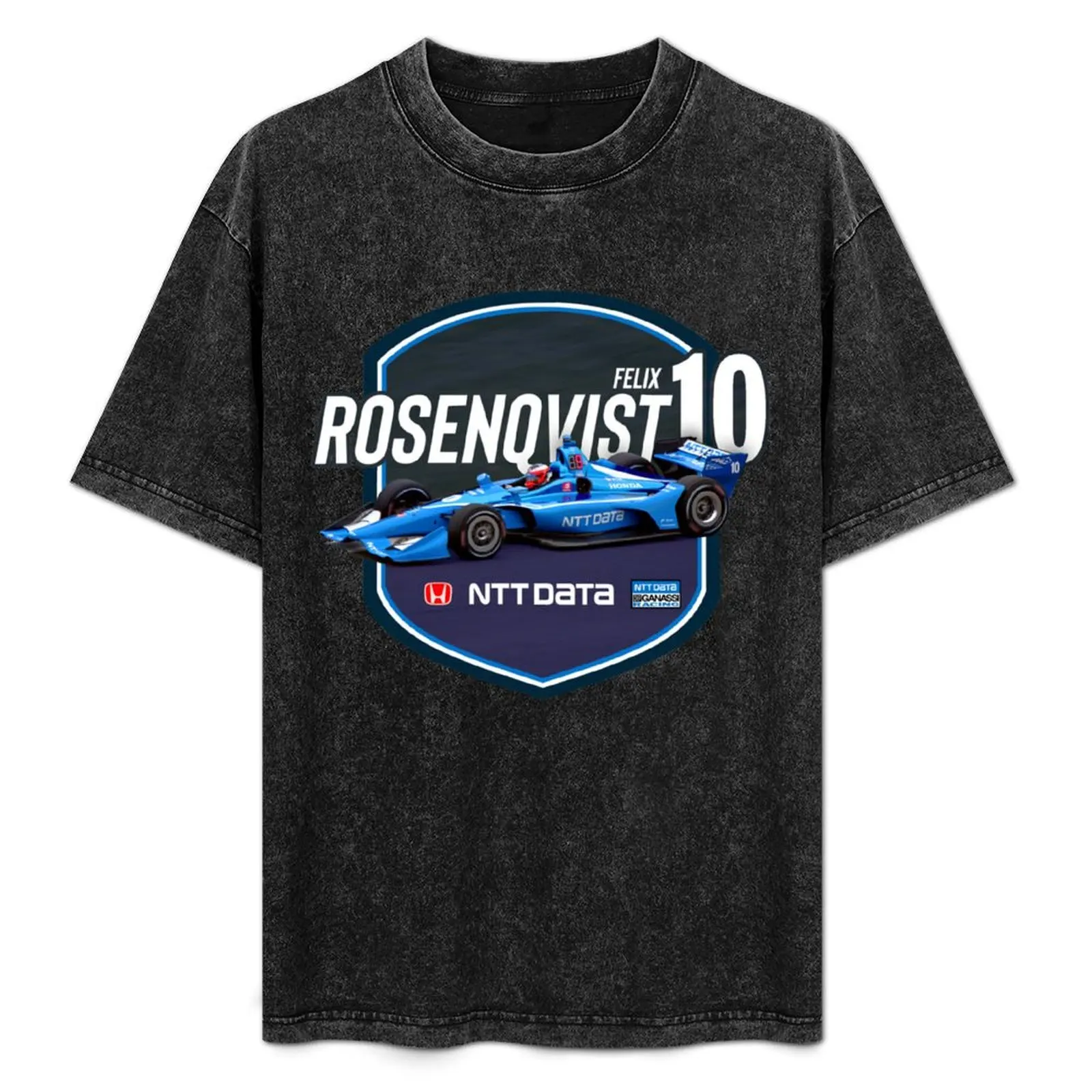 Мужская футболка Felix Rosenqvist 2019 (road course) однотонная белая