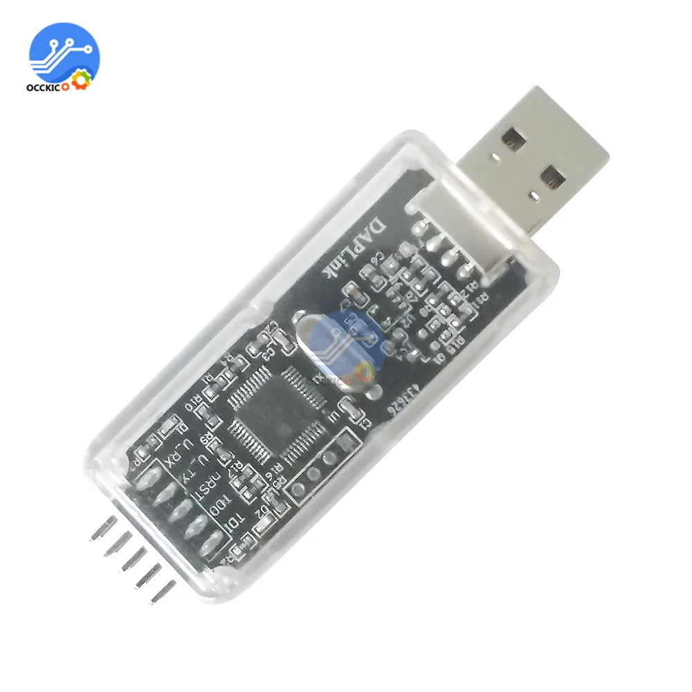 Эмулятор CMSIS DAP/DAPLink STM32 зонд отладки ARM Cortex-M MCU JTAG/SWD/CDC последовательный