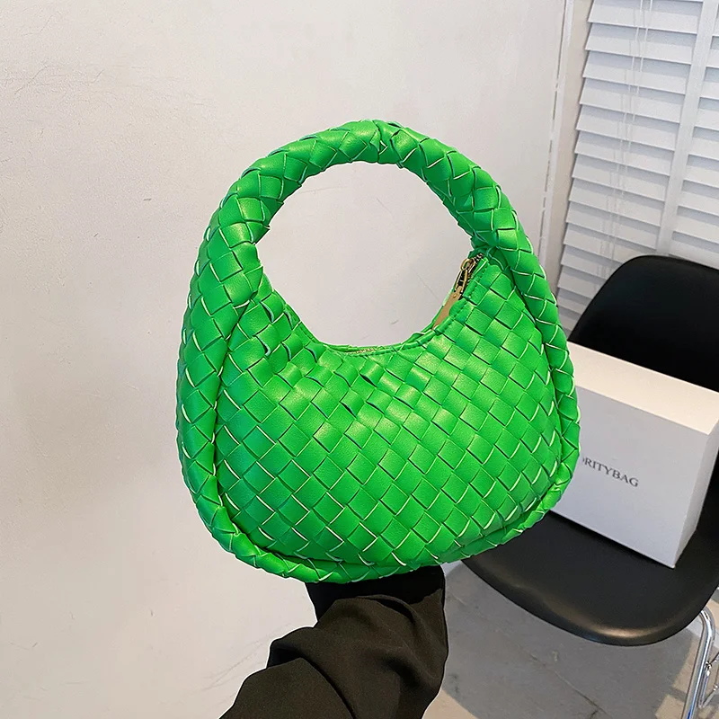 

Small Underarm Shoulder Purse Women Luxury Soft Leather Woven Handbag Brand Women Tote Bag 2022 Trend Ladies Hobo Bag Designer