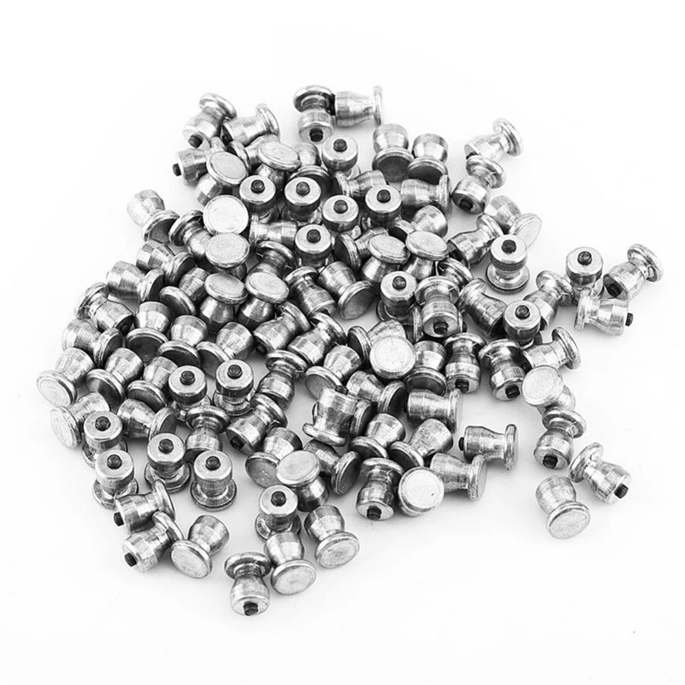 

100pcs Universal Aluminum Alloy Tire Studs Screw-In Car Truck ATV Wheel Snow Spikes For Winter Wheel Lugs Replacement