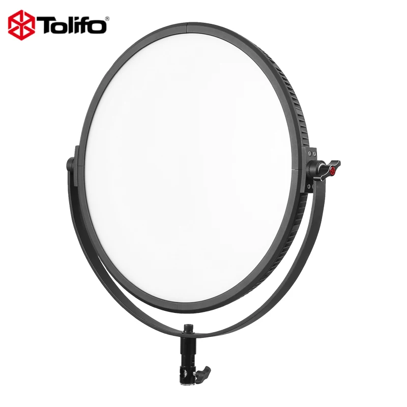 

Tolifo High Power 200w LED Round Panel Soft Light Video Studio Lighting for Film Photography Shooting Remote Control or DMX512