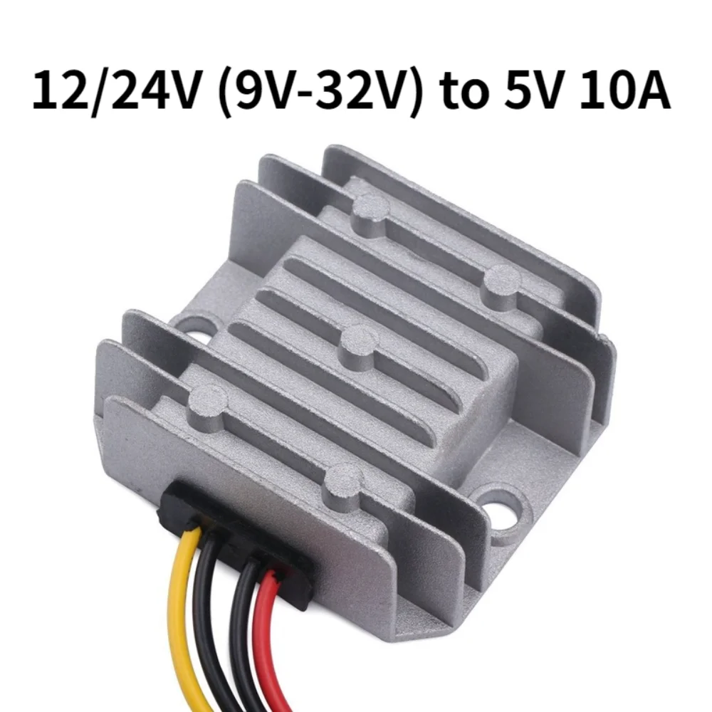 12/24V (9V-32V) to 5V 10A DC-DC Waterproof Buck Converter Power Supply Voltage Regulator Car LED Display Voltage Adjuster