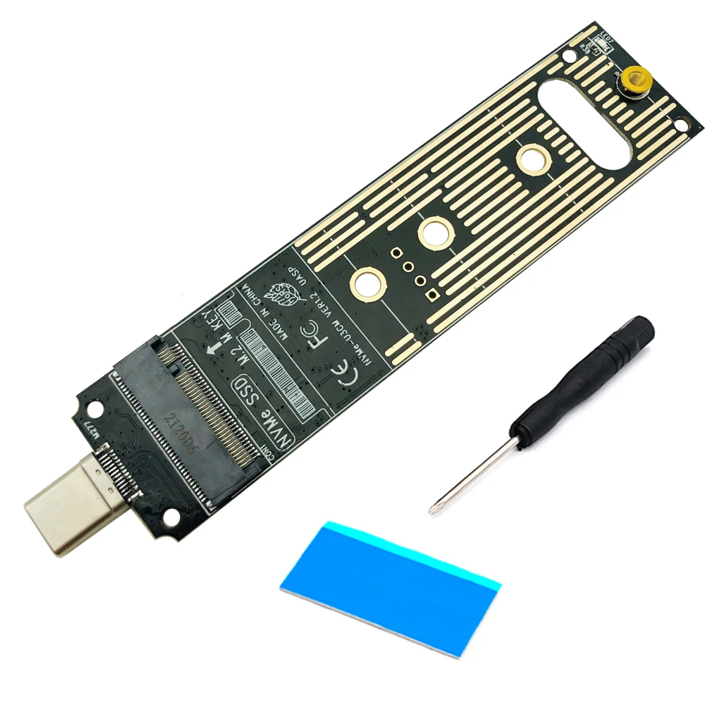 M.2 NVME адаптер PCIe корпус M2 SSD плата преобразователь в Type-C для M Key Samsung серии 960/970 WD