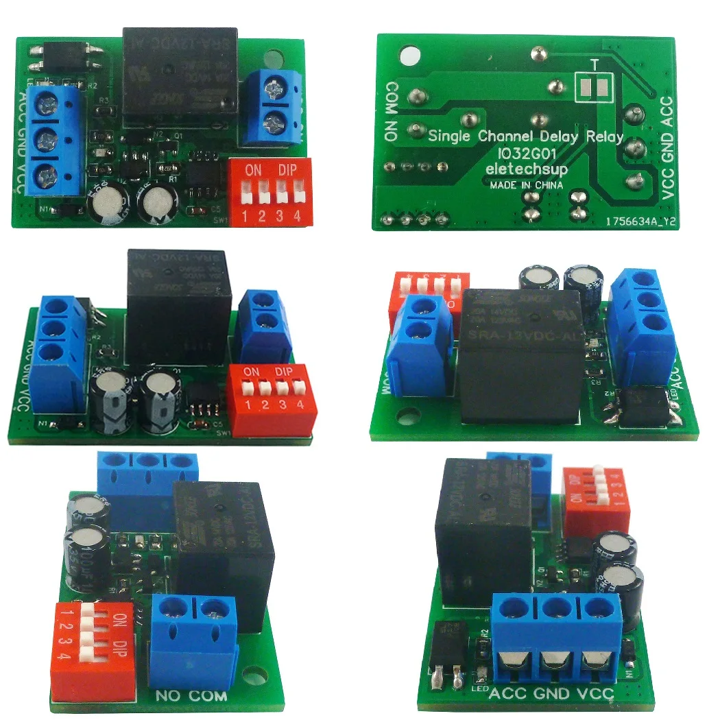DC 12V Car ACC Trigger Delay Power-off Switch Relay Module for Door Sensor Driving recorder Stereo Ambient Light off - купить по
