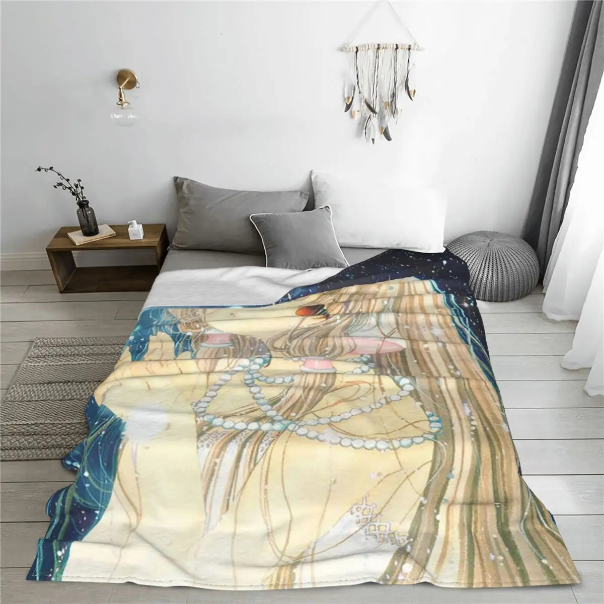 Плед Chi Chobit из аниме Флисовое одеяло зимняя манга красивая кукла портативные