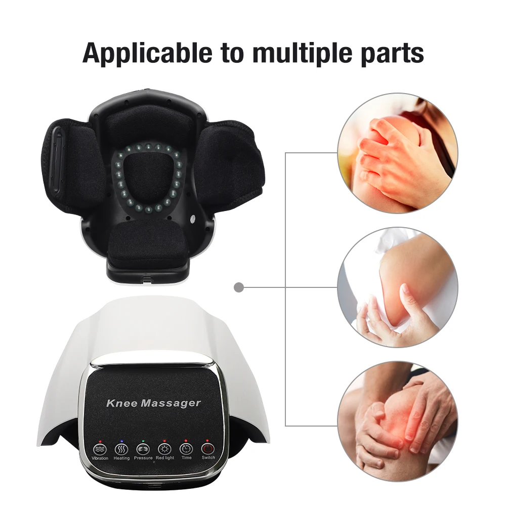 

Electric Knee Massager Hot Compress Infrared Therapy Arthritis Knee Massage 2 in 1 Heating TENS Massager Pad Joint Pain Relief