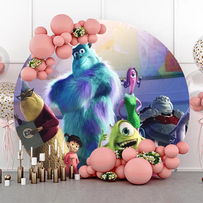 Круглая Обложка Sully Monsters Inc для фотосъемки детей в честь Дня Рождения