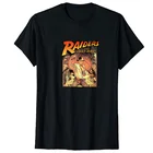 Футболка унисекс из фильма Индиана Джонс, черно-белая, с коротким рукавом