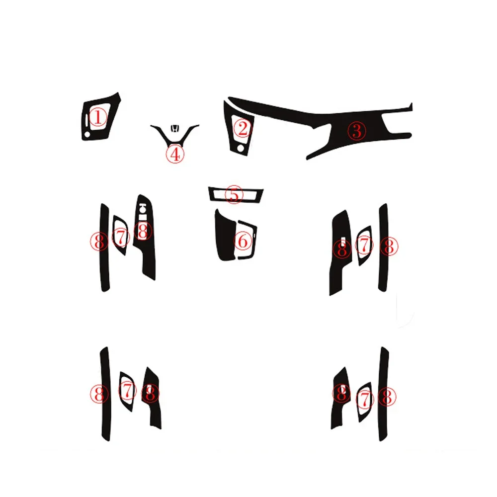 Автомобильный Стайлинг 3D 5D углеродное волокно салон автомобиля центральная