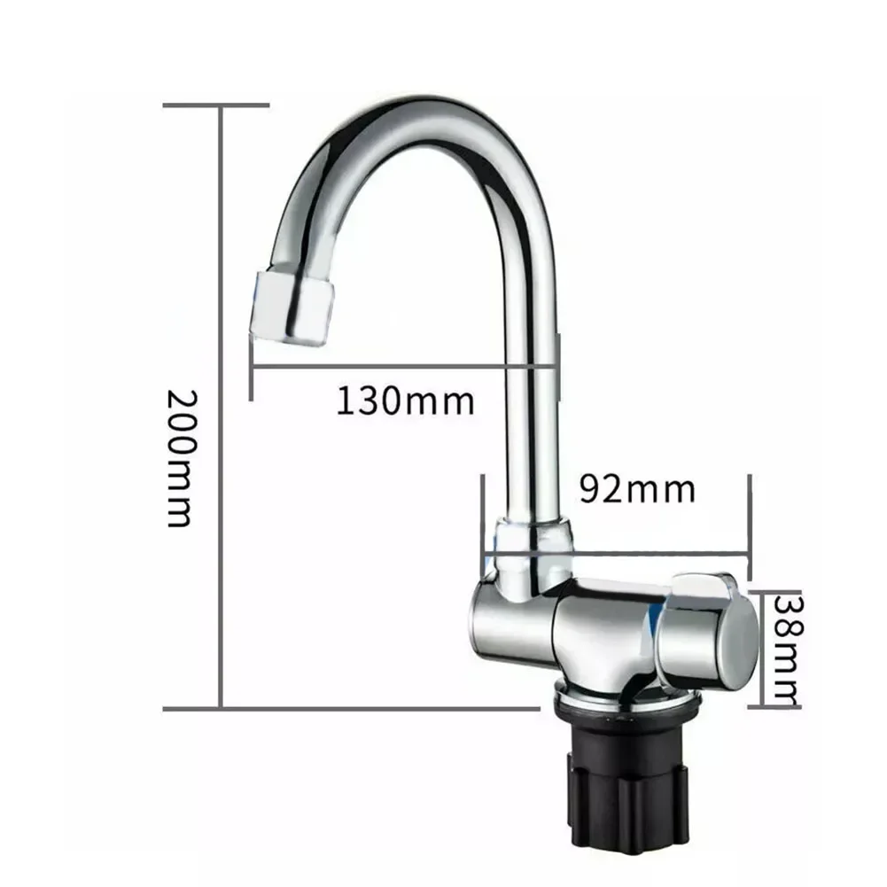 Смеситель для каравана складной на 180 градусов вращающийся 360 кран раковины