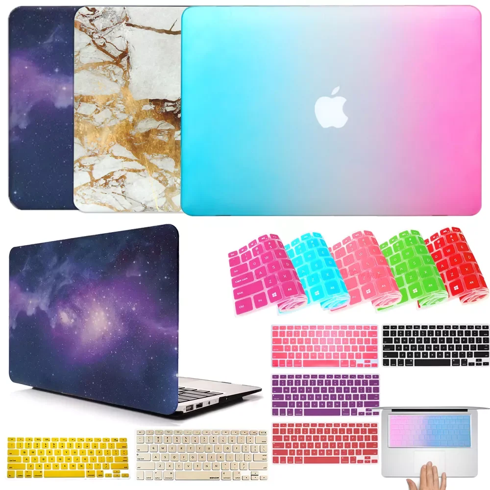 

For Macbook Air 11" 13"/Retina Pro 13" 15"/New AIR 13" A1932/12" A1534 Hard Shell Laptop Case Keyboard Cover