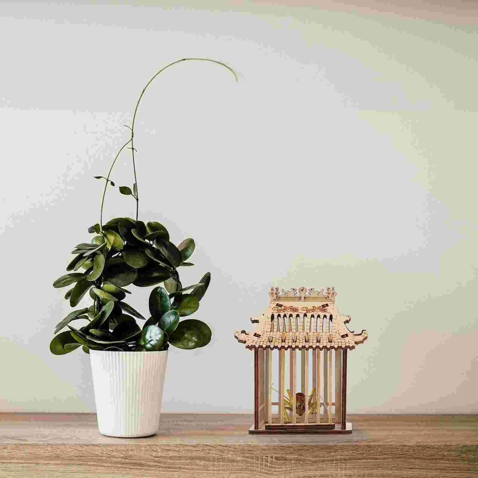 Клетка-конник для животных деревянная мини-садковая подвесная корзина хранения