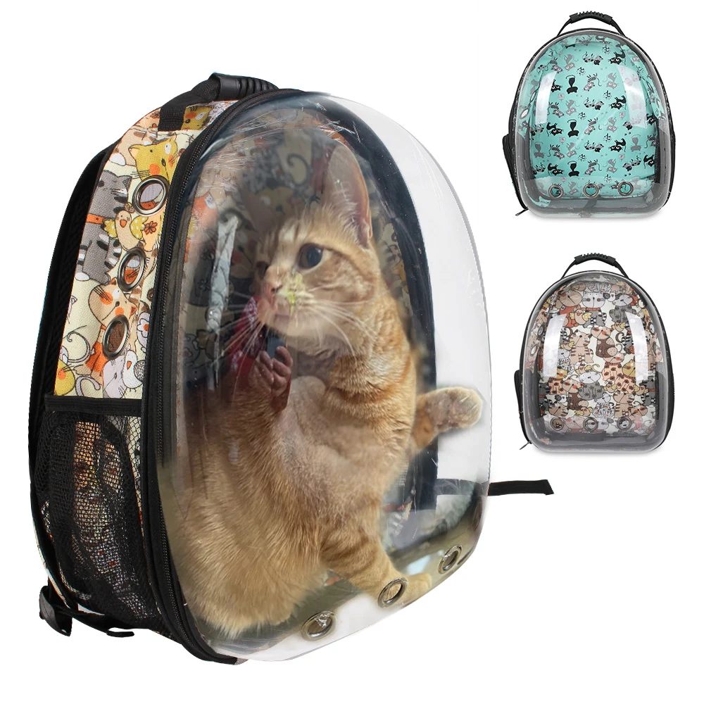 

Cat Carrier Bag Carriers Backpack Breathable Space Capsule Transparent Travel Bag Outdoor Pet Shoulder bag For Small Dogs Cats