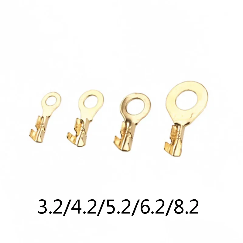 Обжимные клеммы круглого типа 3,2/4,2/5,2/6,2/8,2, 50 шт | AliExpress