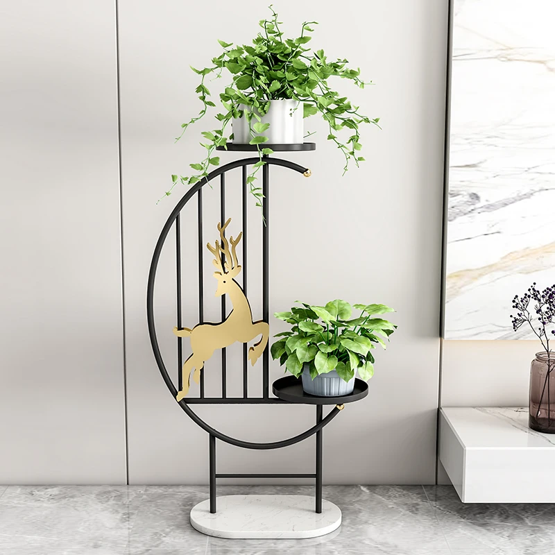 

Metal Black Plant Shelf Indoor Frame Corner Balcony Flowers Stand Holder Backdrop Suporte Para Plantas Garden Furniture Sets