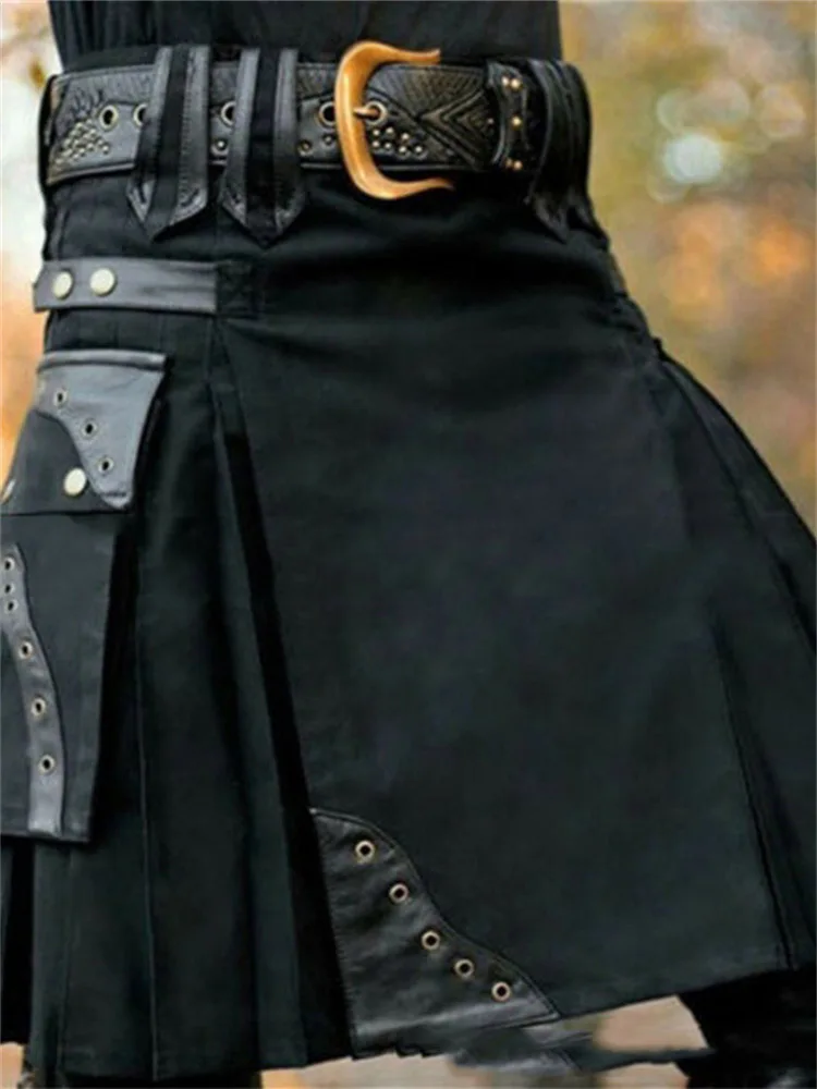 

Vintage Waistband Stitching Versatile Pleated Skirt Fashion Design English Festival Traditional Skirt Kawaii Women's Skirts Emo