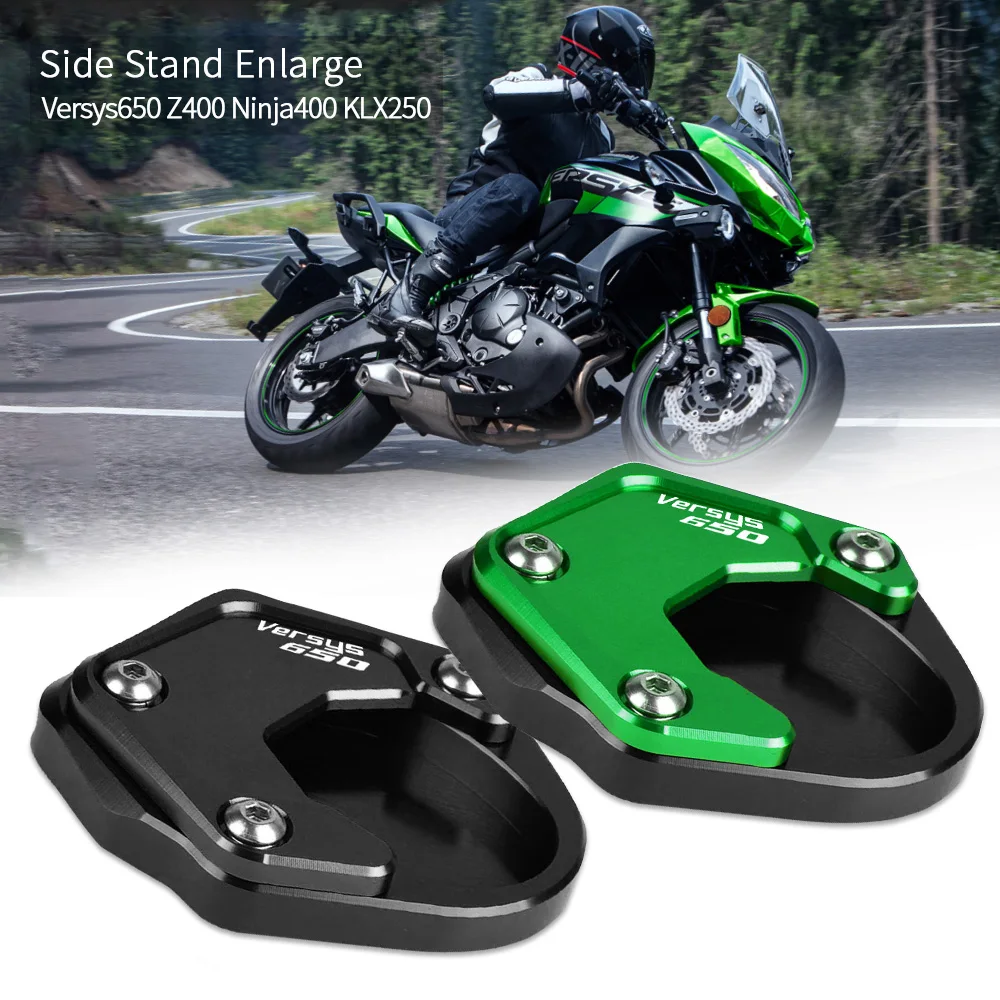 

For kawasaki versys650 Versys 650 2010-2020 2019 2018 2017 2016 Foot Enlarger Foot Side Stand Extension Plate NINJA 400 Z400