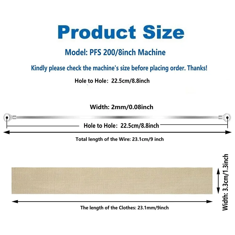 Запасные части для импульсного герметика 12 дюймов-2 мм термосвариваемые полоски