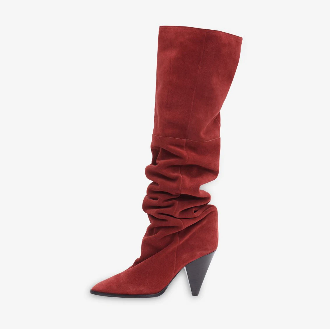 Arden Furtado 2022 Spring Autumn Ladies cone Heels 10cm women's Boots Knee High Boots Large Size over the knee Boots big size 41