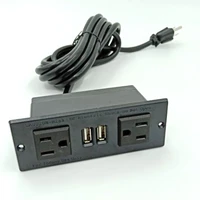 us wholesale multiple usb 2 ports electrical power strip socket outlet extension for furniture