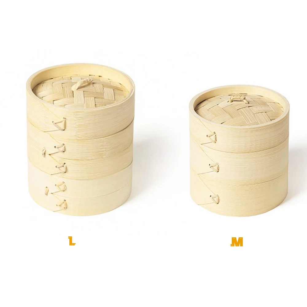 Пароварка бамбуковая для пельменей Дим сум и Бао булочка