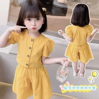girls summer new casual shorts short sleeve two piece set kids clothes girls toddler girl clothes kids clothes girls