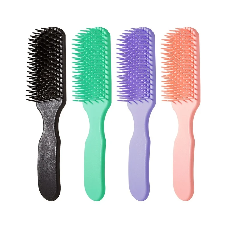

9 Claw Candy Comb Dry Wet Amphibious Fashion Hair Smoothing Elastic Plastic Head Massage Hair Styling Comb Barber Accessories